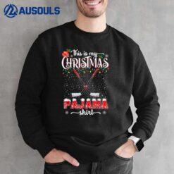 This Is My Christmas Pajama Shirt Funny Ice hockey Christmas Sweatshirt