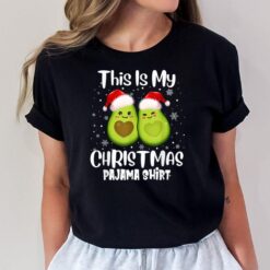 This Is My Christmas Pajama Shirt Funny Santa Avocado Xmas T-Shirt