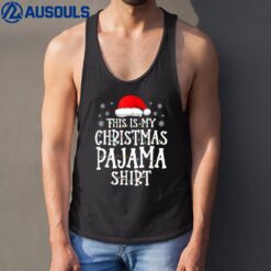 This Is My Christmas Pajama  Xmas Lights Funny Holiday Ver 2 Tank Top