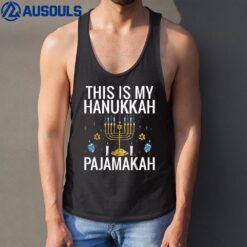 This Is My Hanukkah Pajamakah Hanukkah Funny Pajama Tank Top