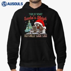 This Is What My Santa's Sleigh Firefighter Truck Christmas Hoodie