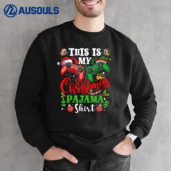 This is My Christmas Pajama Santa Hat Gamer Video Game Games Sweatshirt