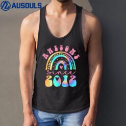 Tie Dye Awesome Since 2012 Rainbow 11th Birthday 11 Year Old Tank Top