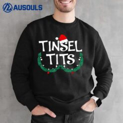 Tinsel Tits And Jingle Balls Funny Christmas Couple Matching Sweatshirt