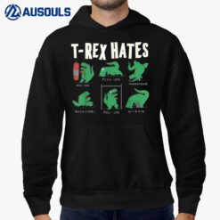 What T-Rex Hates Dinosaur for Teen Boys T-Shirt