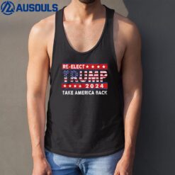 Trump 2024 Flag Take America Back Tank Top