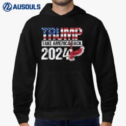 Trump 2024 flag take America Back Hoodie