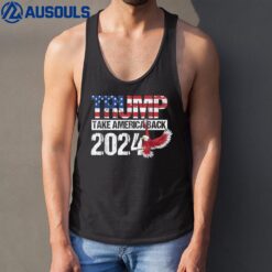 Trump 2024 flag take America Back Tank Top