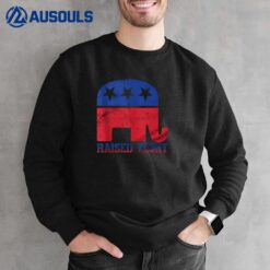 Trump Raised Right Republican Elephant Sweatshirt