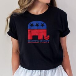 Trump Raised Right Republican Elephant T-Shirt
