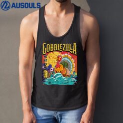 Turkey Day Thanksgiving Gobblezilla Tank Top