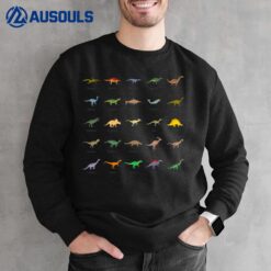 Types of Dinosaurs Shirt for Boys and Girls Sweatshirt