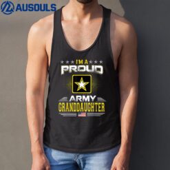 U.S. ARMY Proud US Army Granddaughter  Military Veteran Tank Top