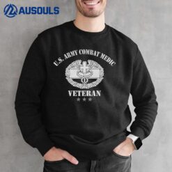 U.S Army Combat Medic Veteran Medical Military Flag Vintage Sweatshirt