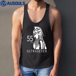 Ultraseven 55th Anniversary Logo White 01 Tank Top