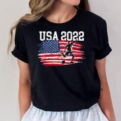 USA American Flag Soccer Tournament T-Shirt