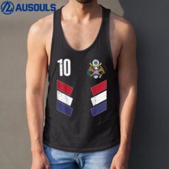 USA Number 10 America Soccer Men Women Kids Boys Girls Tank Top