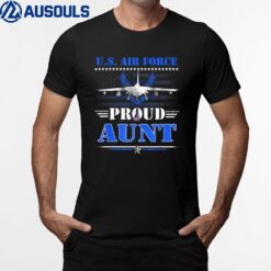 US Air Force Proud Aunt Womens -USAF Air Force Veterans T-Shirt