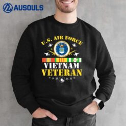 US Air Force Vietnam Veteran USA Flag Vietnam Vet Flag Sweatshirt