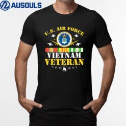 US Air Force Vietnam Veteran USA Flag Vietnam Vet Flag T-Shirt
