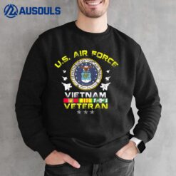 US Air Force Vietnam Veteran Vintage USA Flag Veterans Day Sweatshirt