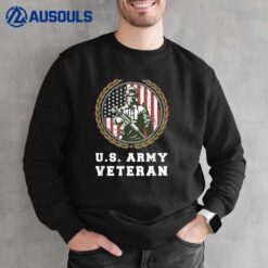 US Army Veteran United States Army USA Flag Veteran Sweatshirt