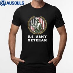 US Army Veteran United States Army USA Flag Veteran T-Shirt