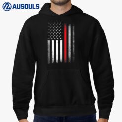 US Firefighter USA Practice Flag American Fire Fighter Men Hoodie