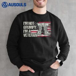 US Flag Im not Grumpy im a Veteran Ver 1 Sweatshirt