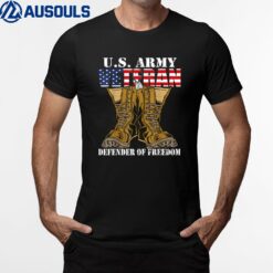 US Flag US Army Veteran Defender Of Freedom Ver 1 T-Shirt