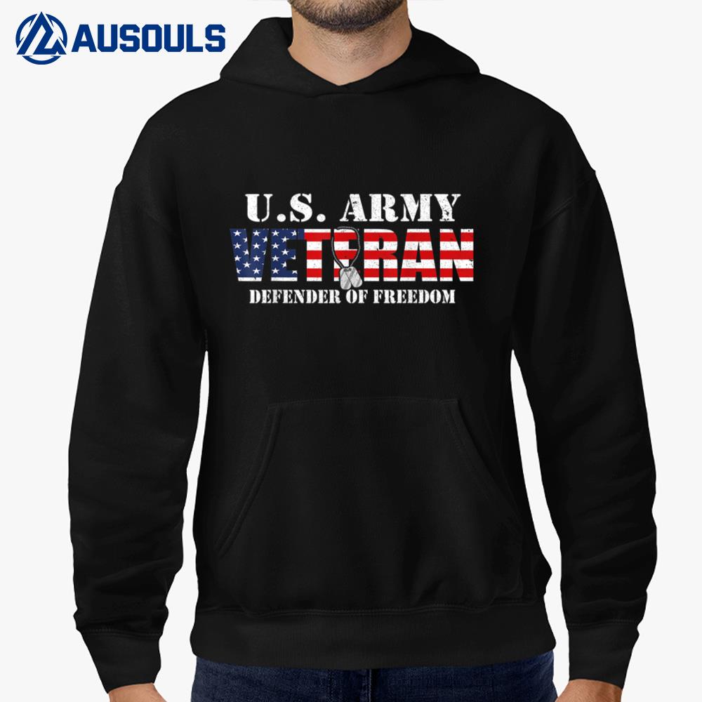 US Flag US Army Veteran Defender Of Freedom Ver 2 T-Shirt Hoodie Sweatshirt For Men Women