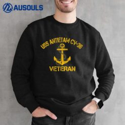 USS Antietam CV-36 Aircraft Carrier Veteran Men Veterans Day Sweatshirt