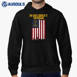USS Cape St. George CG-71 Cruiser Veterans Day Father's Day Hoodie