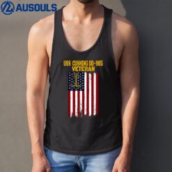 USS Cushing DD-985 Destroyer Veteran Day Fathers Day Dad Son Tank Top