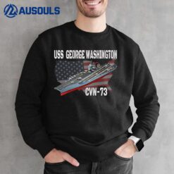 USS George Washington CVN-73 Aircraft Carrier Veterans Day Sweatshirt