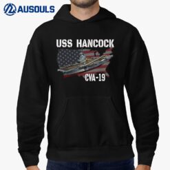 USS Hancock CVA-19 Aircraft Carrier Veterans Day Fathers Day Hoodie