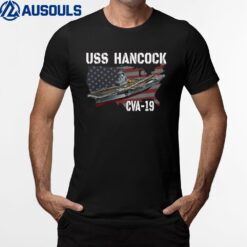 USS Hancock CVA-19 Aircraft Carrier Veterans Day Fathers Day T-Shirt