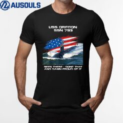 USS Oregon SSN-793 American Flag Submarine Veteran Xmas T-Shirt