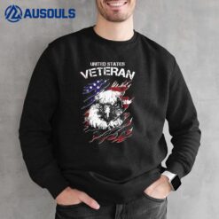 US Veteran-Eagle American Flag Sweatshirt