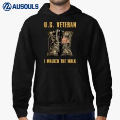 US Veteran Boots I Walked The Walk Hoodie