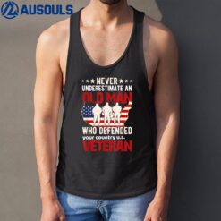 US Veteran Never Underestimate an Old Man Tank Top