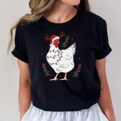 Ugly Chicken Christmas Lights Pajamas for Chicken Farmers T-Shirt