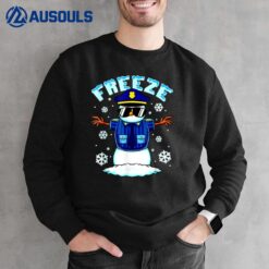 Ugly Christmas Freeze Police Snowman Hilarious Christmas Sweatshirt