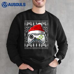 Ugly Christmas Video Game Controller Christmas Gamer Lover Sweatshirt