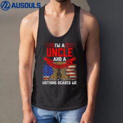 Uncle And Veteran Nothing Scares Me Proud Relatives Veterans Tank Top