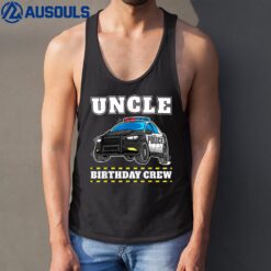 Uncle Birthday Crew Police Car Policeman Officer Tank Top