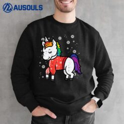 Unicorn Ugly Christmas Sweater Xmas Toddler Girls Kids Women Sweatshirt