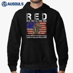 Until They Come Home My Soldier US Flag Red Friday Military Hoodie