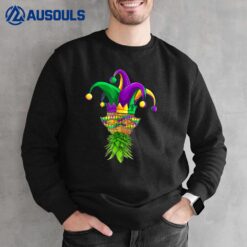 Upside Down Pineapple Mask Mardi Gras Shirt Kids Men Women Sweatshirt