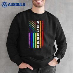 Veteran American Gay Pride Flag Sweatshirt